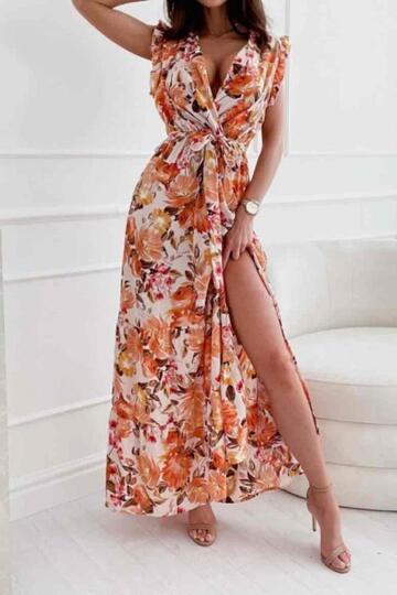 Robe longue fleuri 