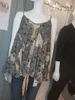 Débardeur encolure en V imprimé jacquard