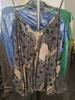 Débardeur encolure en V imprimé jacquard